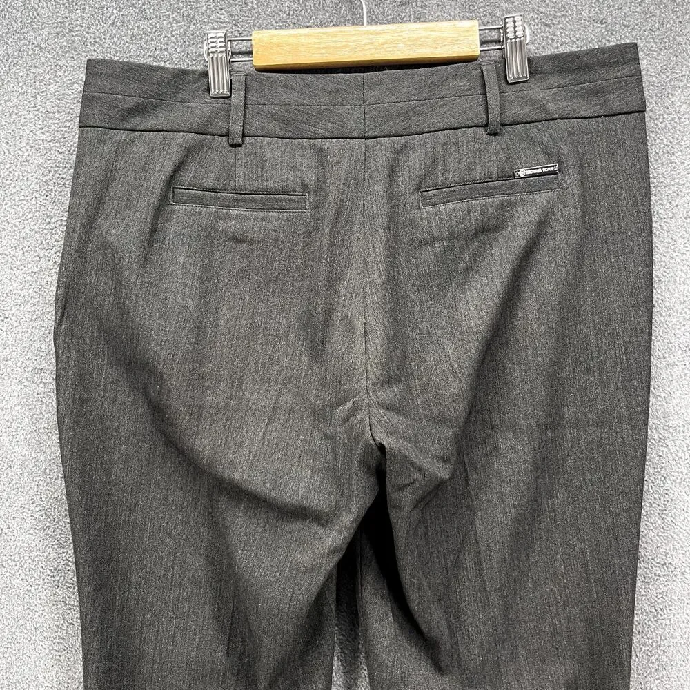 Michael Kors Pants Women 10 Dark Gray Dress Trousers Slim mid rise‎ pocket